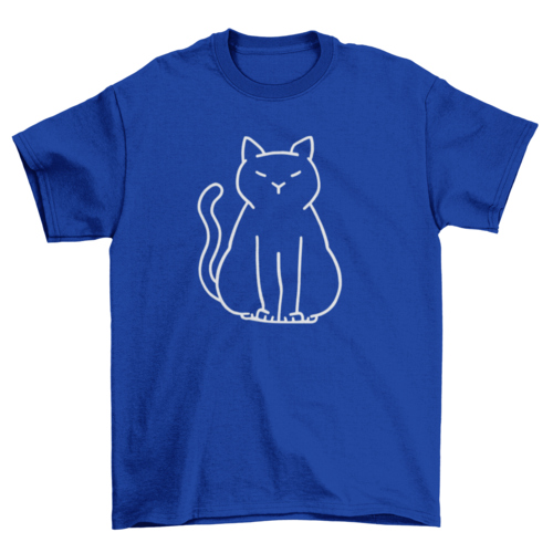 Minimalist Cat T-Shirt