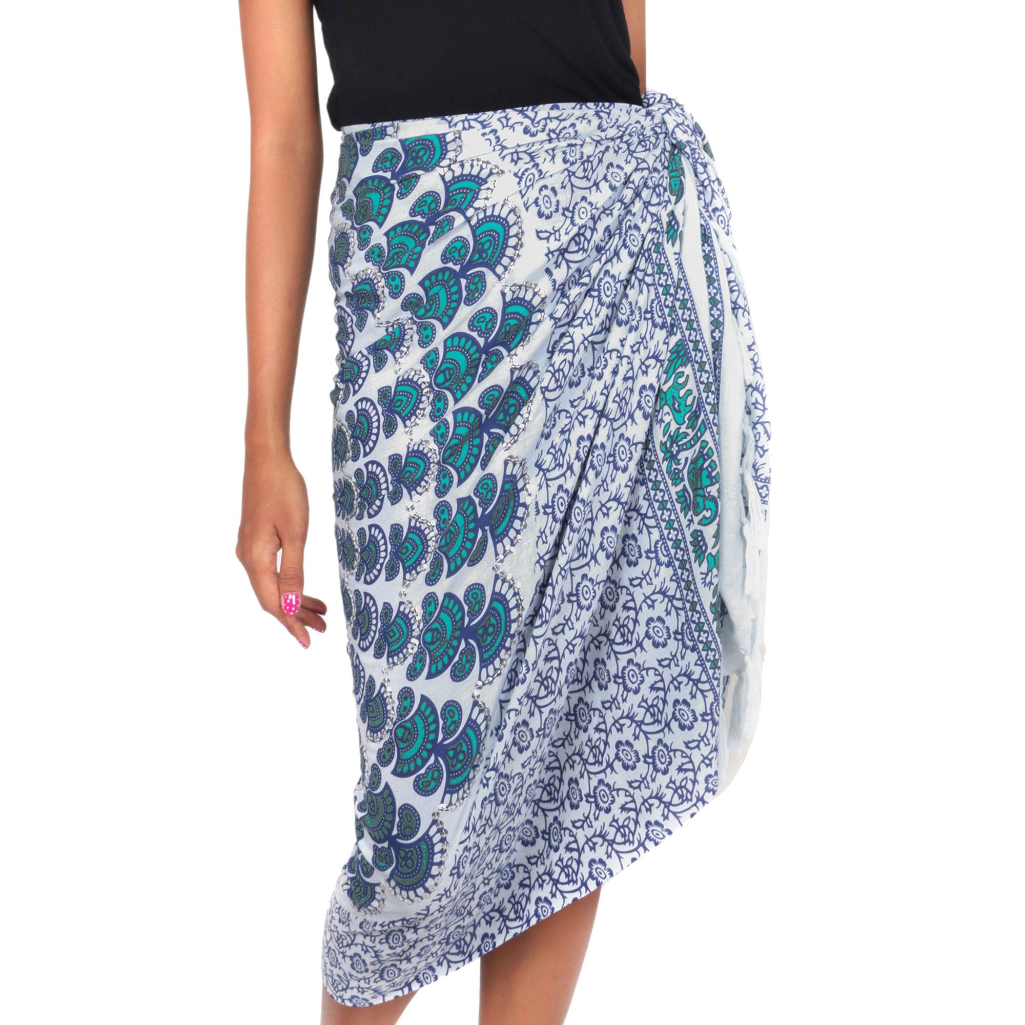 Aqua Sunshine Batik Sarong