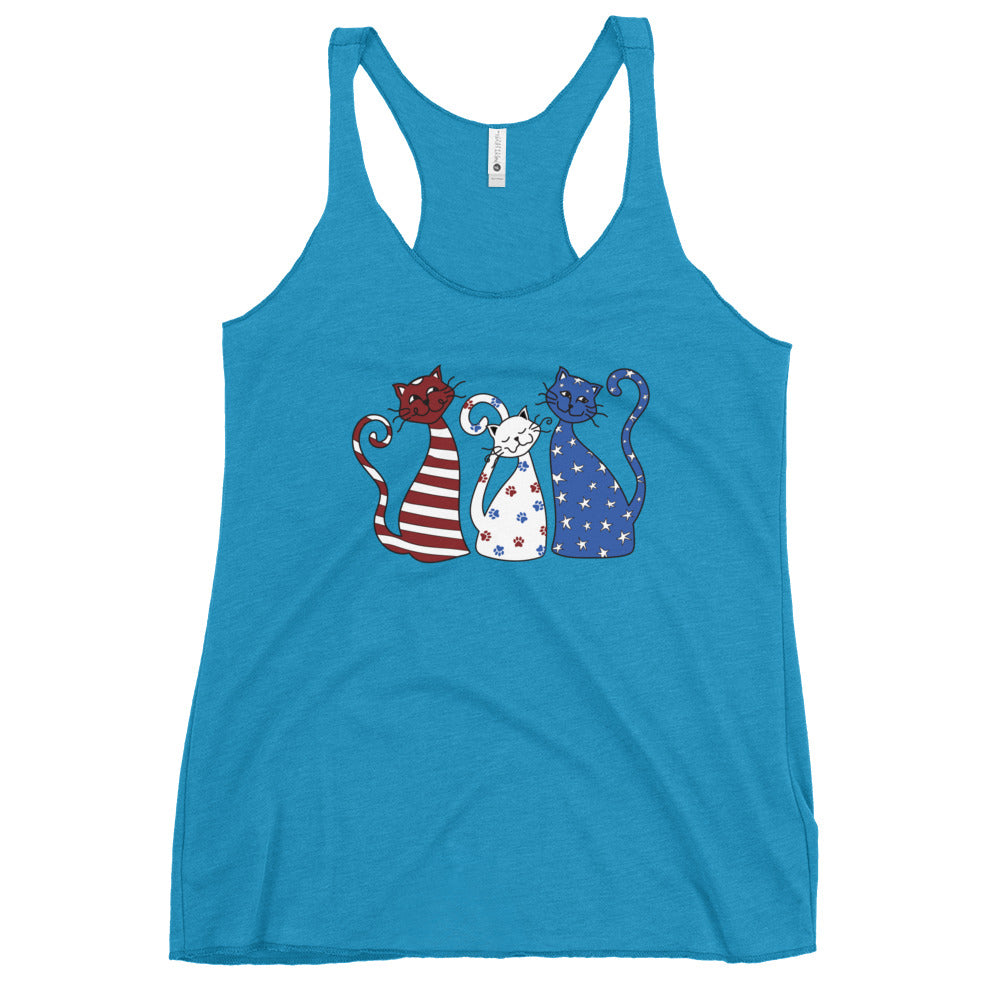 Whimsy Americana Cats Tank