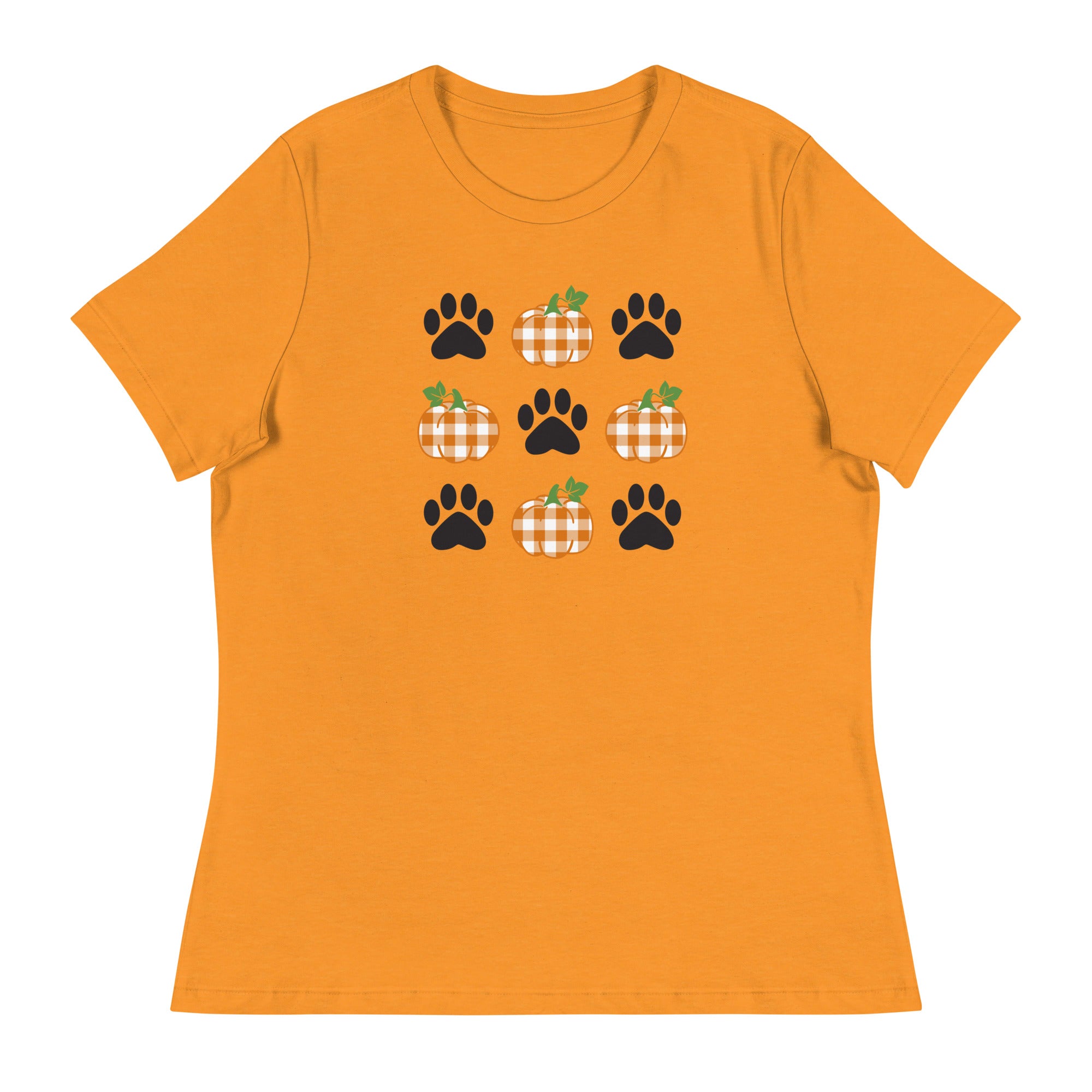 Pumpkins & Paws Women's Relaxed T-Shirt