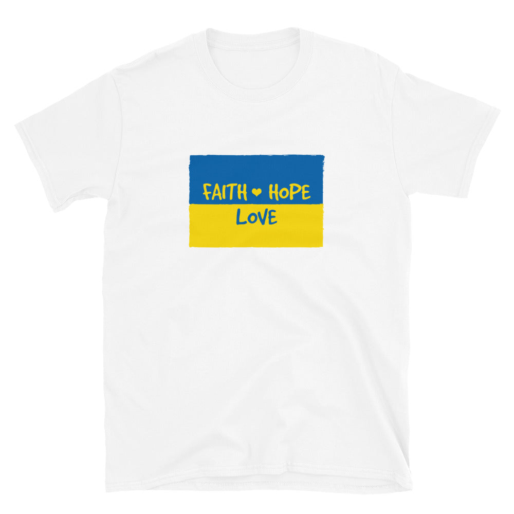 Hope, Faith & Love for Ukraine T-Shirt