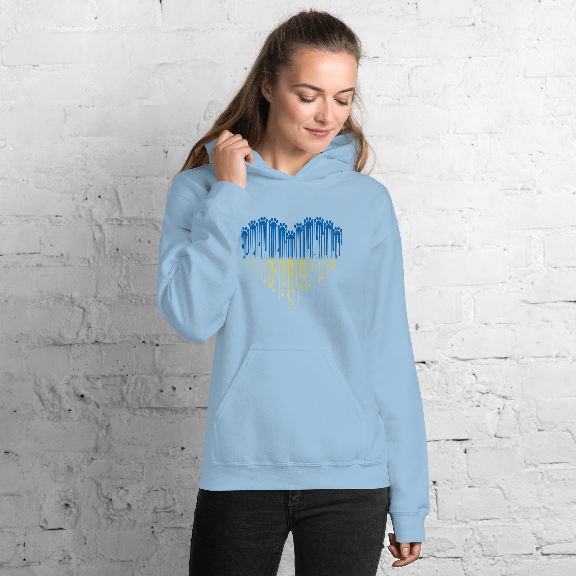 Paw Love For Ukraine Hoodie