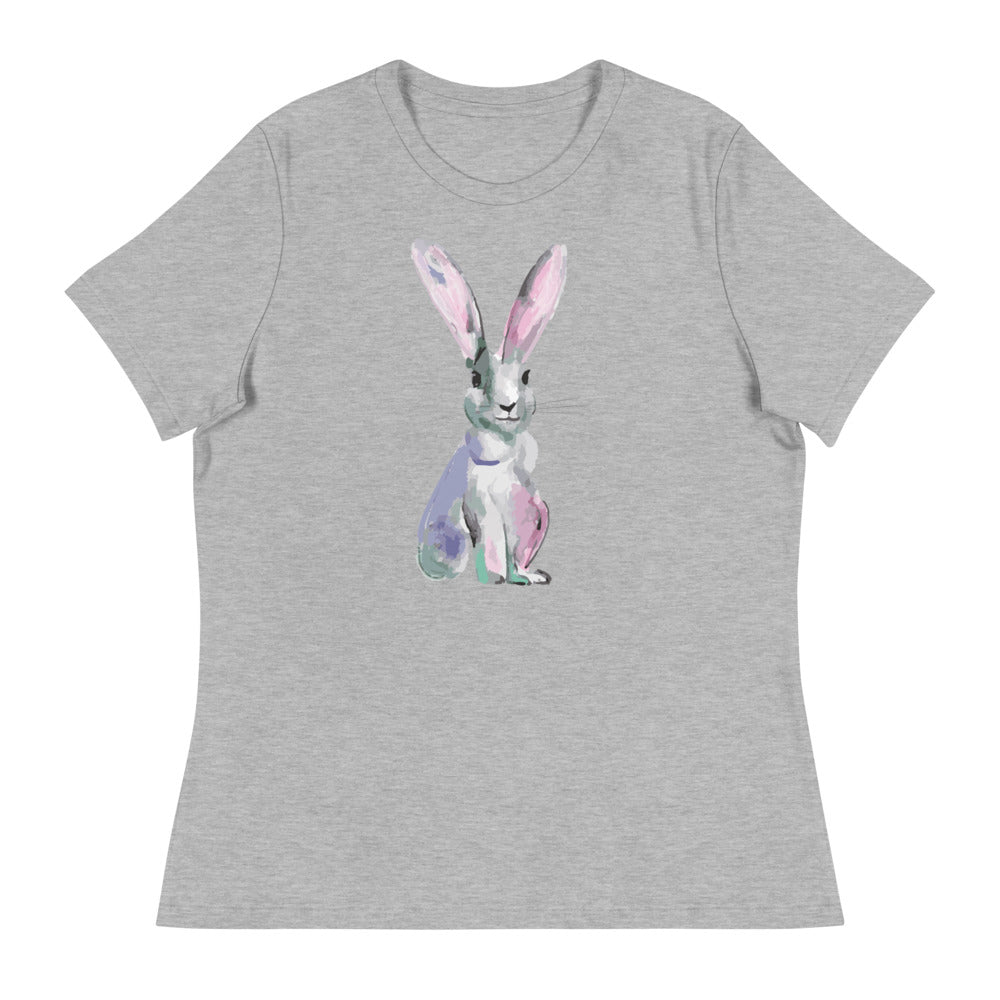 Sweet Whiskered Bunny Women's Relaxed T-Shirt