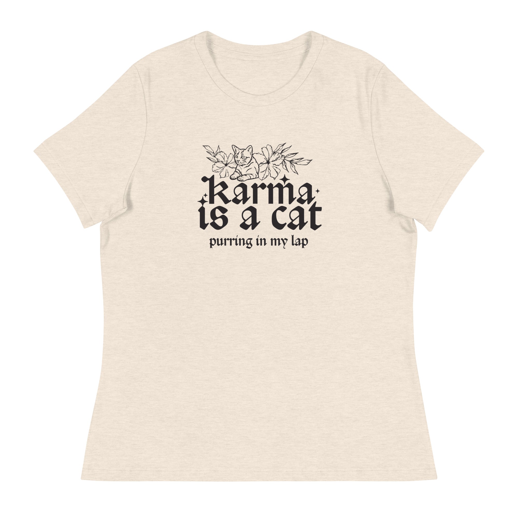 Karma is a Cat Women's Relaxed T-Shirt