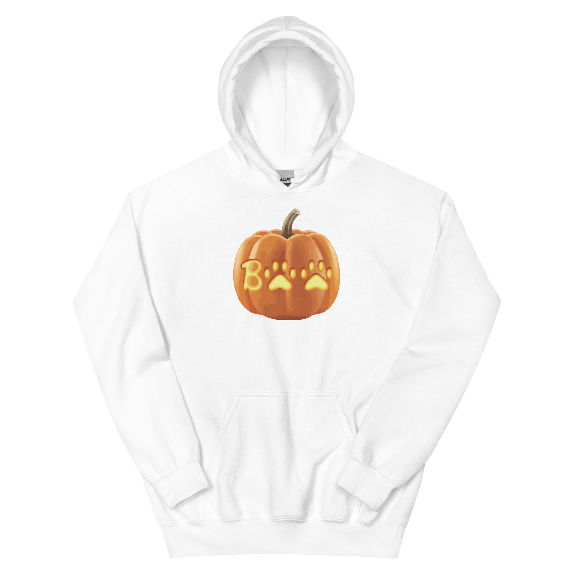 Paw Print Boo Pumpkin Hoodie