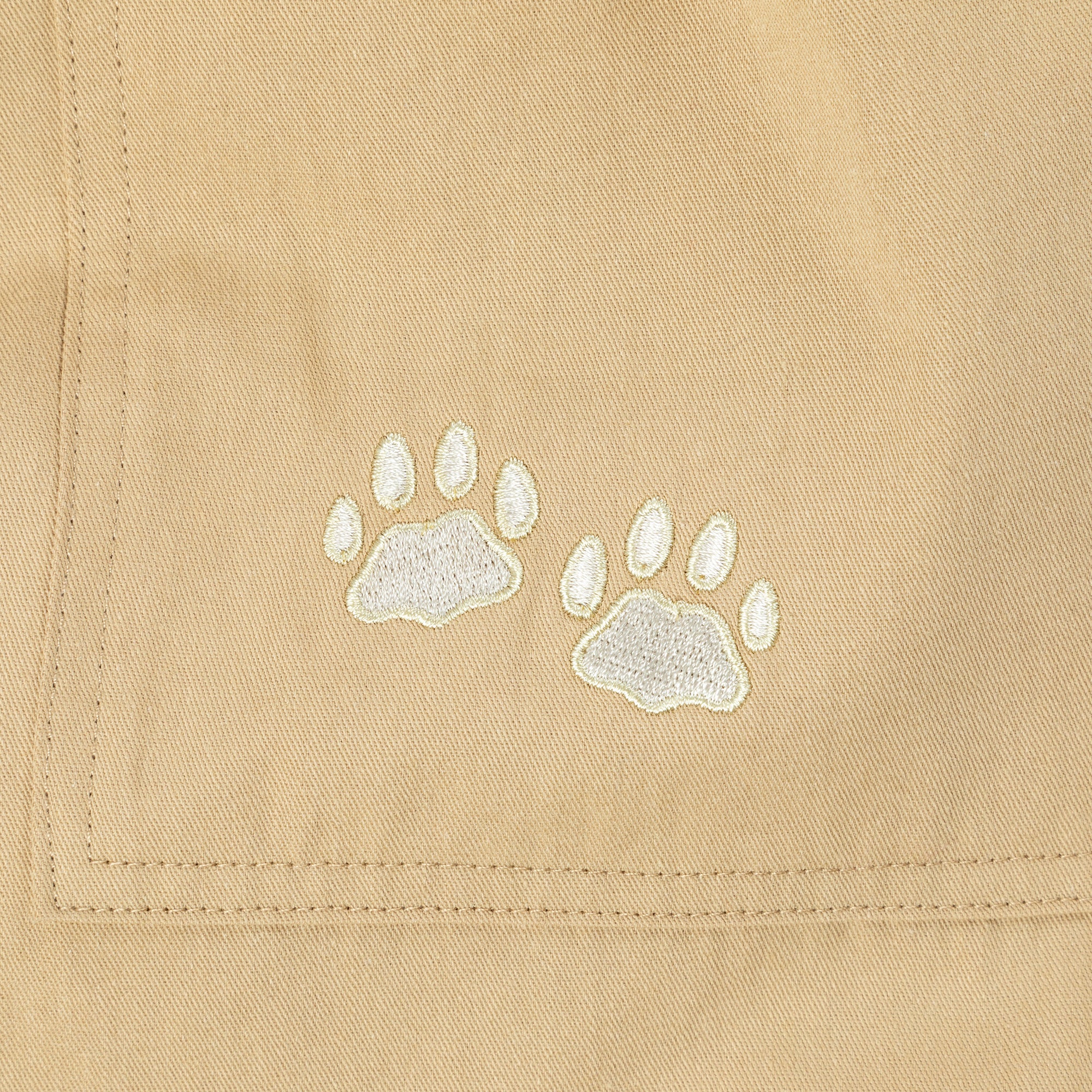 Paw Print Khaki Joggers