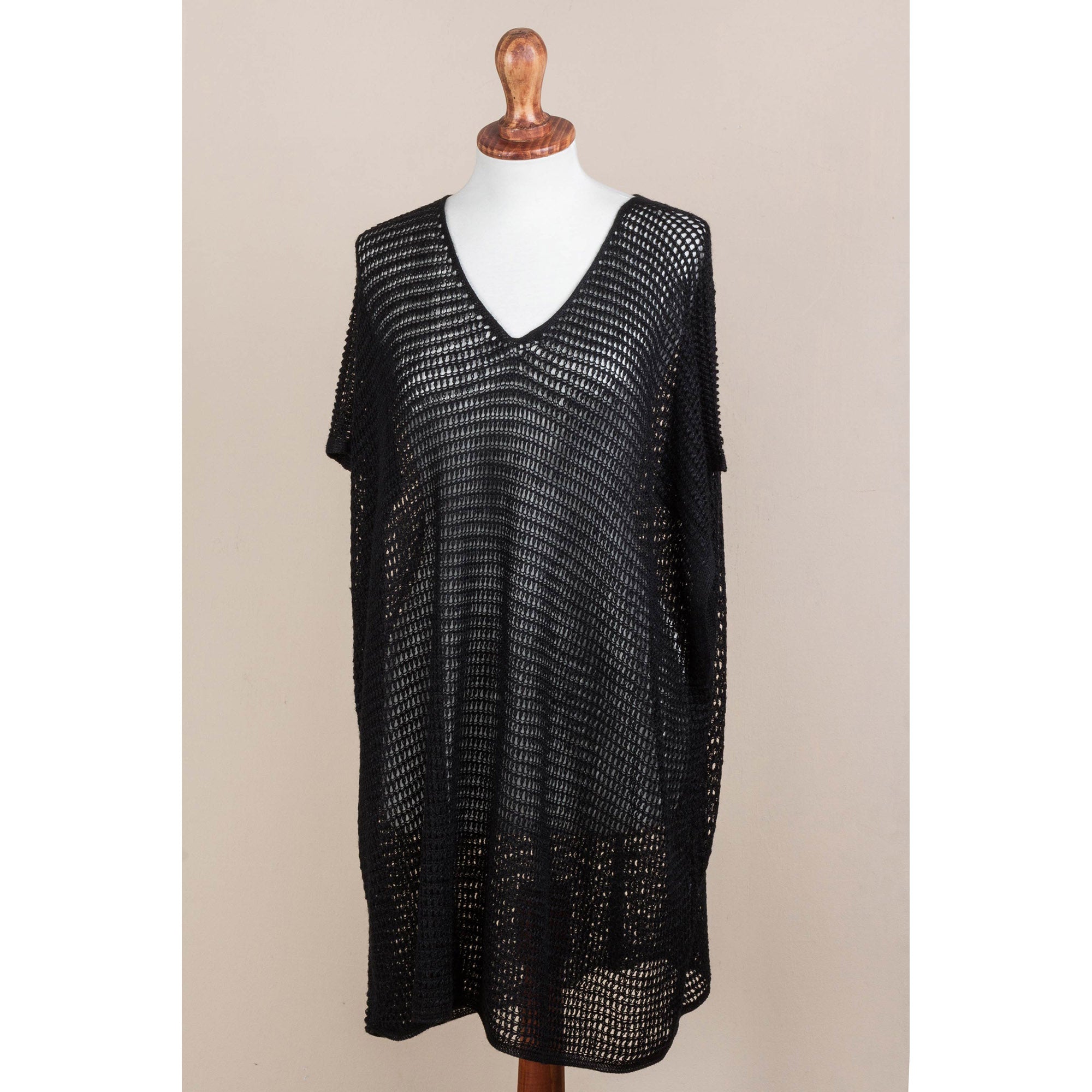 Black Dreamcatcher Knit Tunic