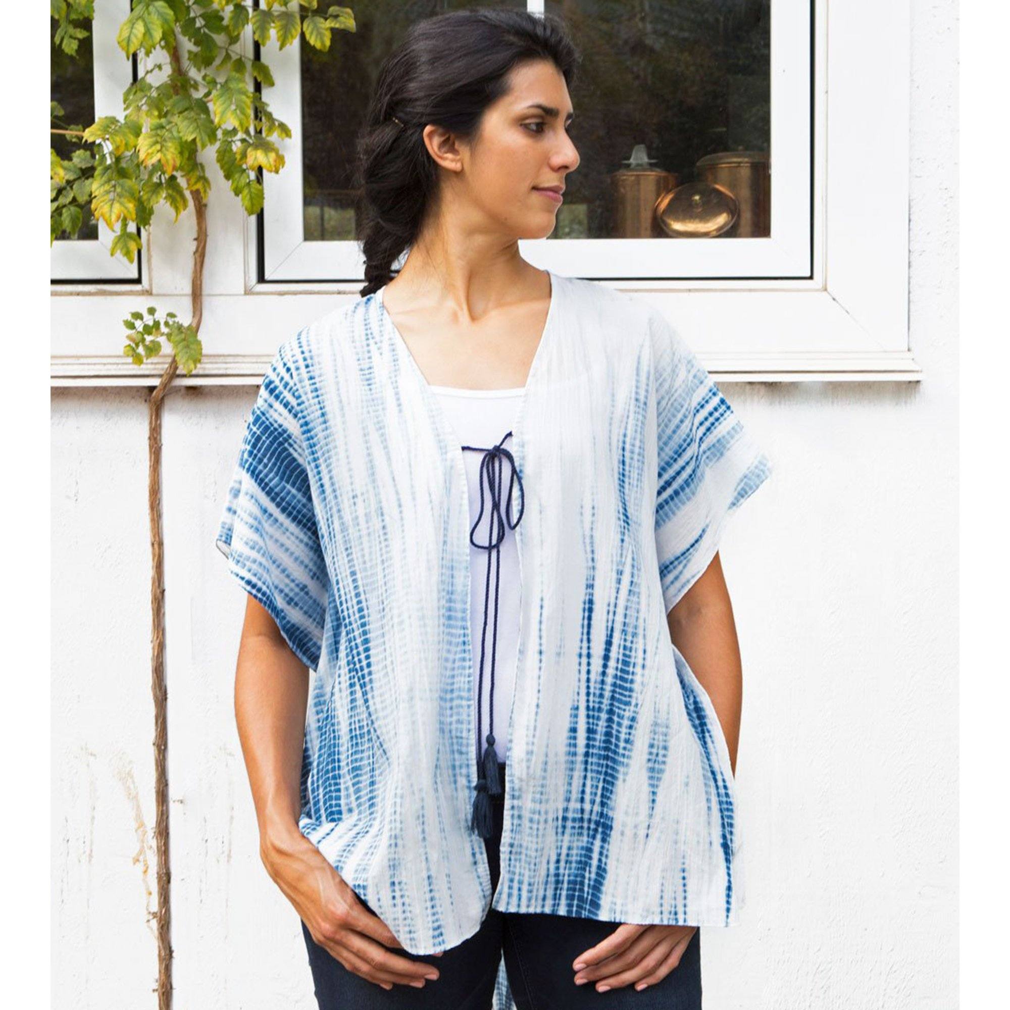 Chandra Shibori Shrug