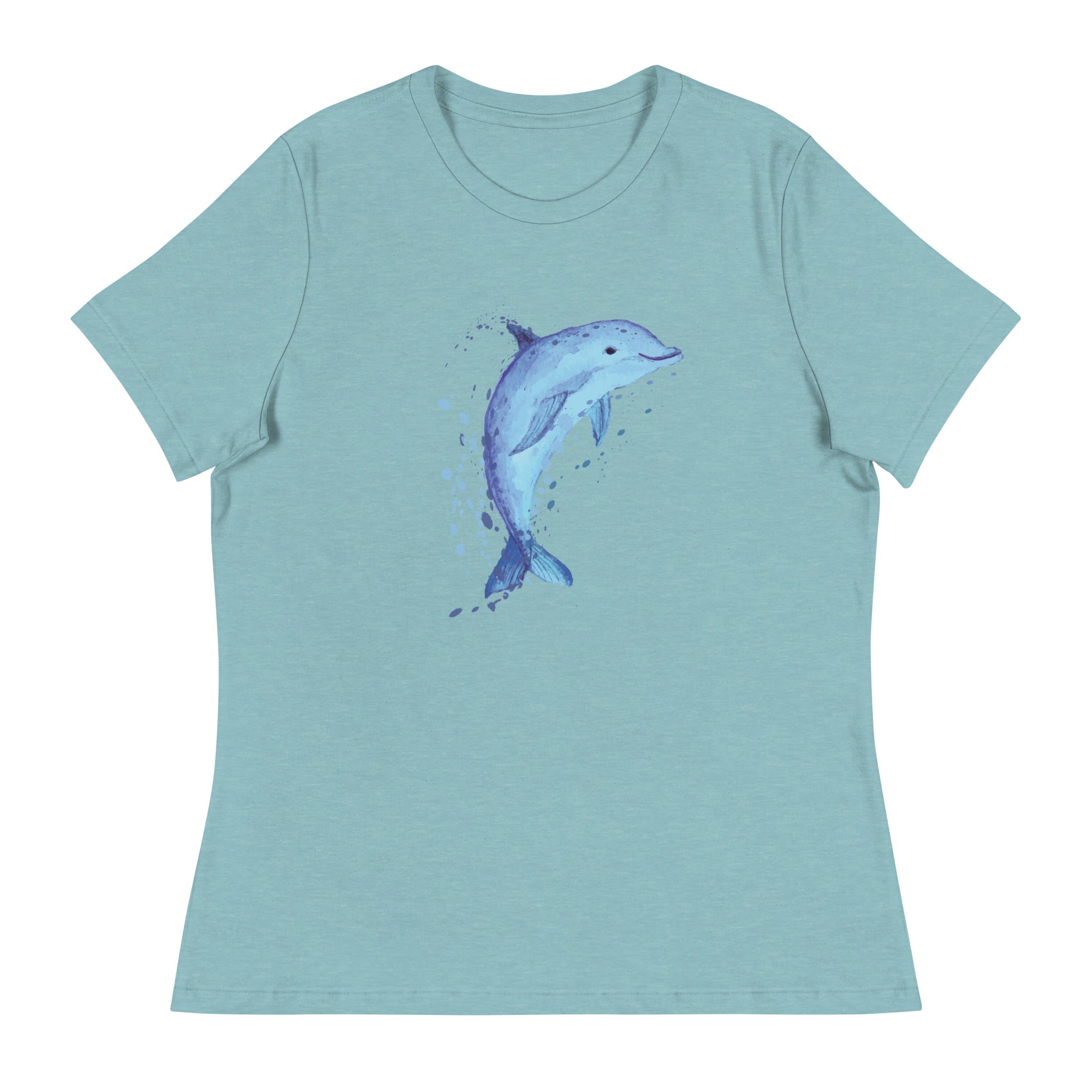 Sweet & Splashing Dolphin Women's Relaxed T-Shirt