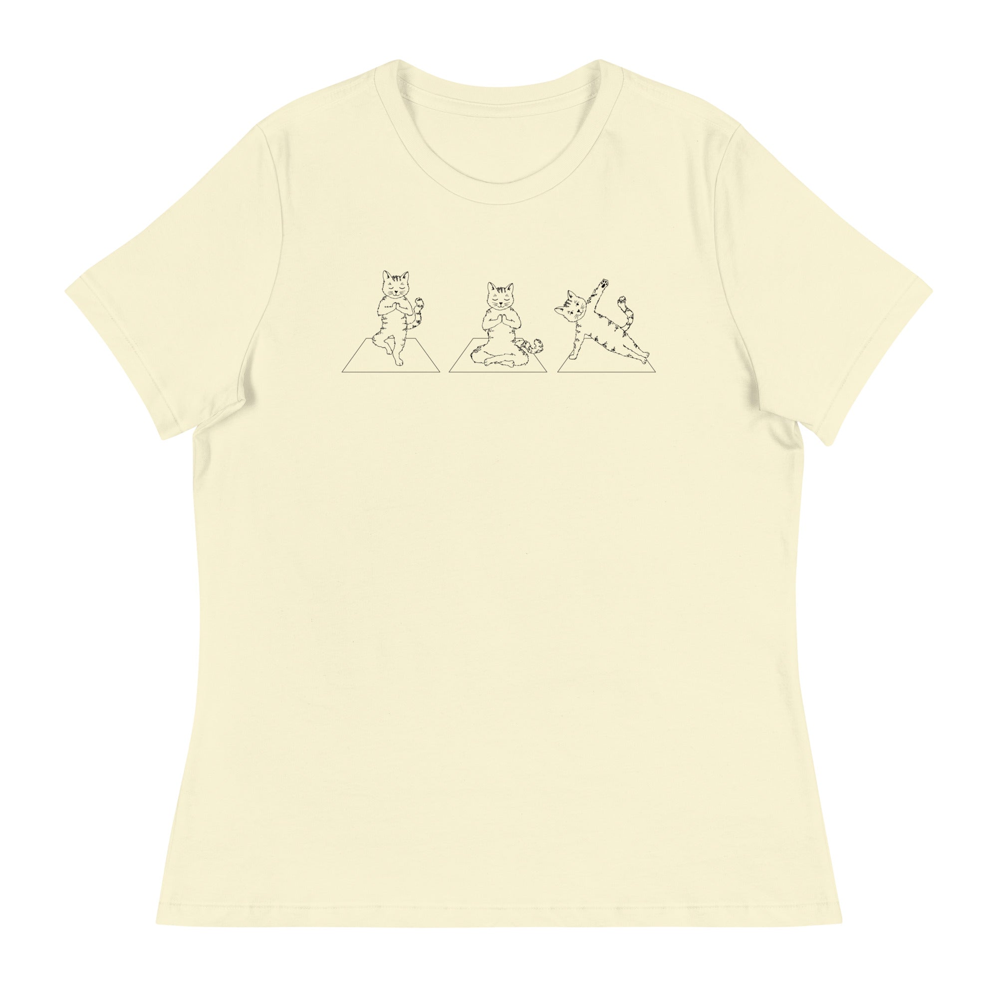 Cat Yoga Pose Relaxed T-Shirt