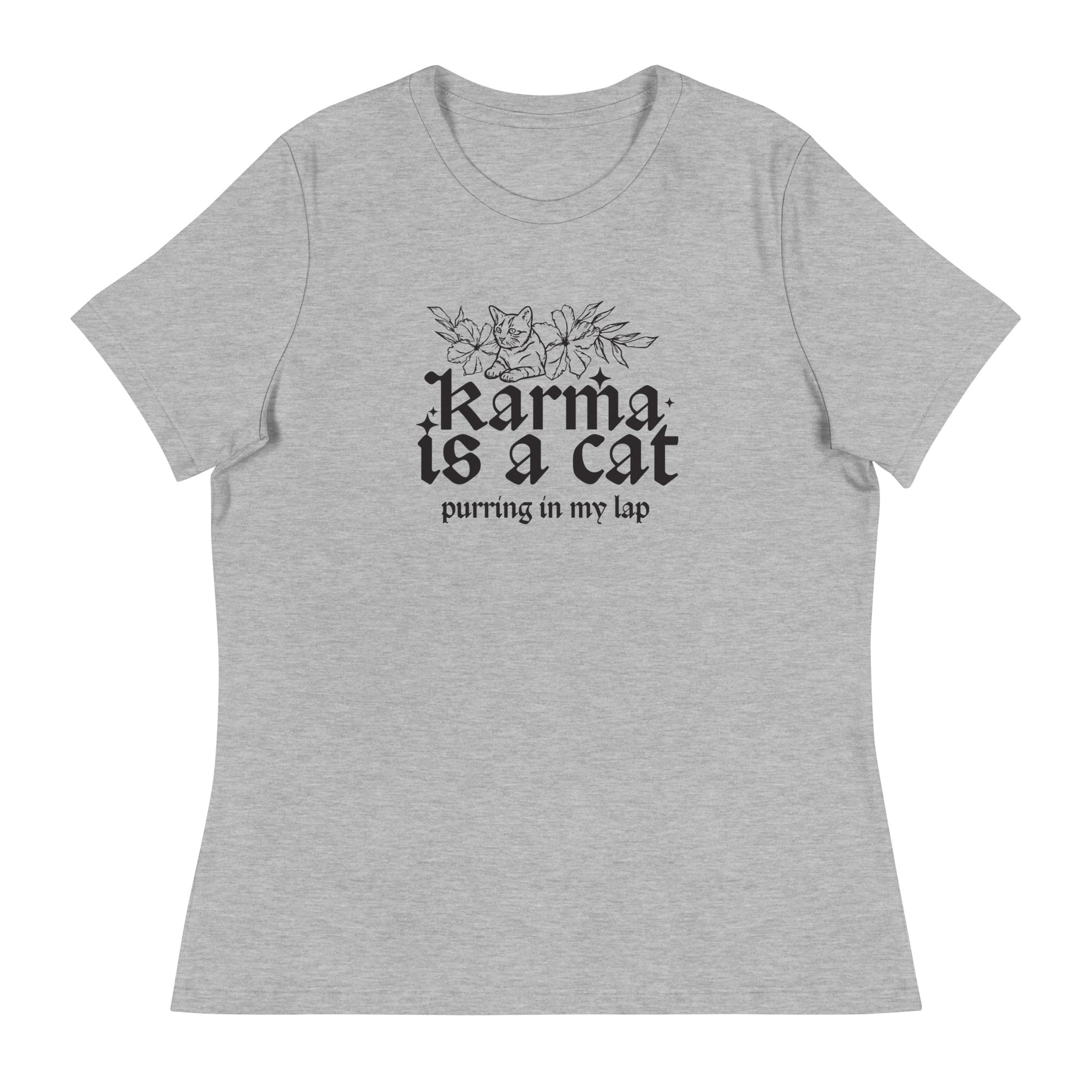 Karma is a Cat Women's Relaxed T-Shirt