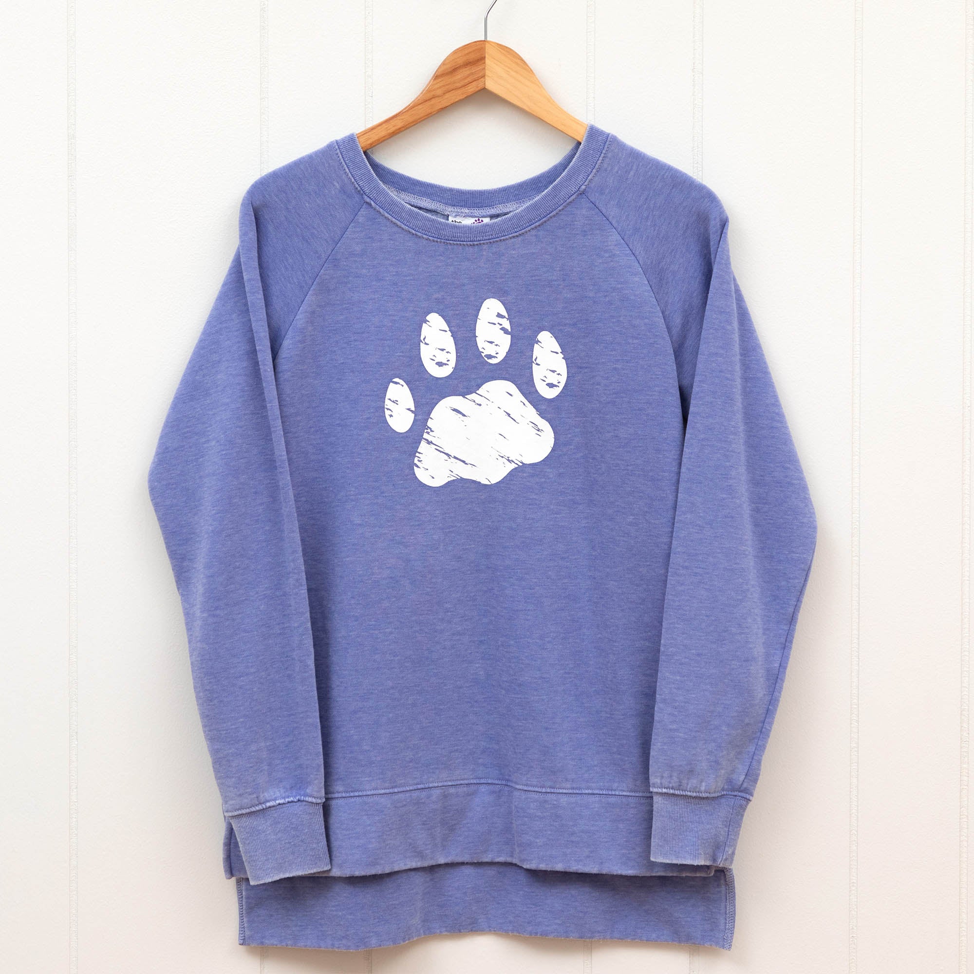 High-Low Paw Print Sweatshirt