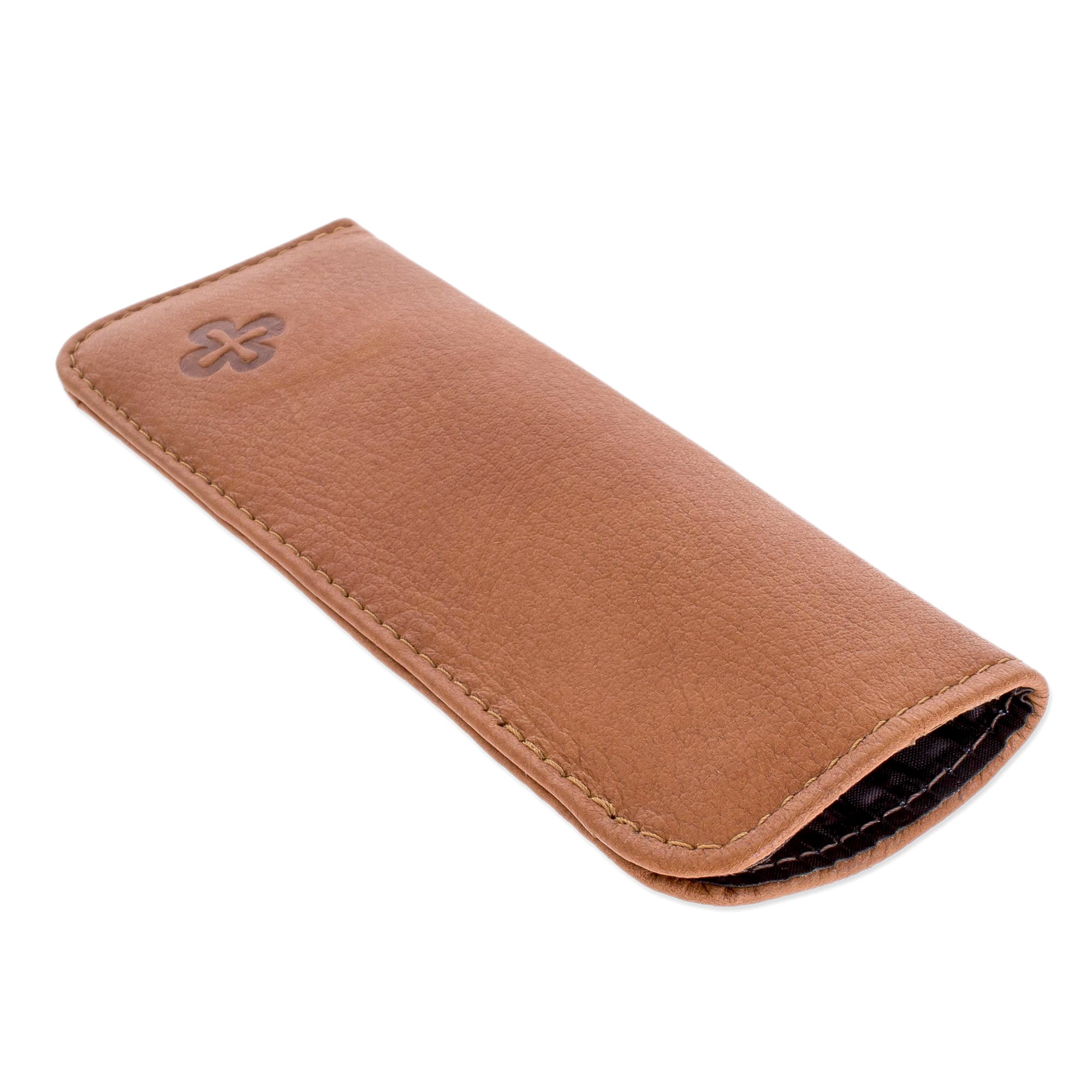 Stylish Reader Handmade Leather Eyeglasses Case from El Salvador