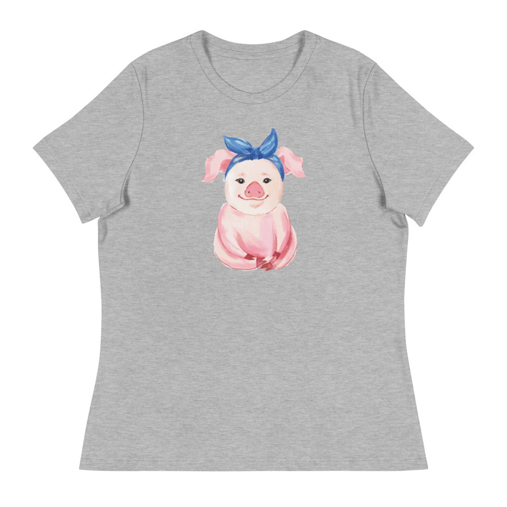 Pretty Pink Piglet Women's Relaxed T-Shirt