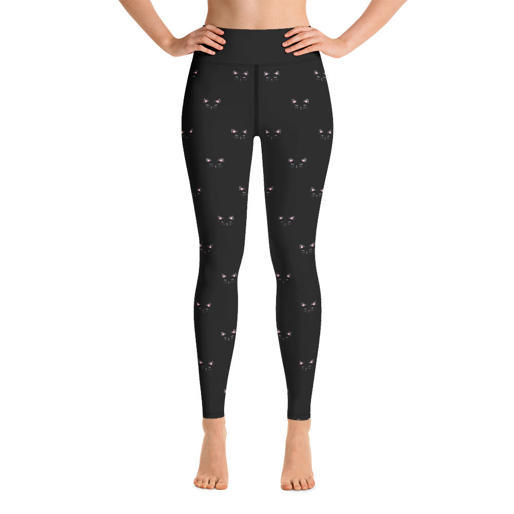 Black Cat Yoga Leggings