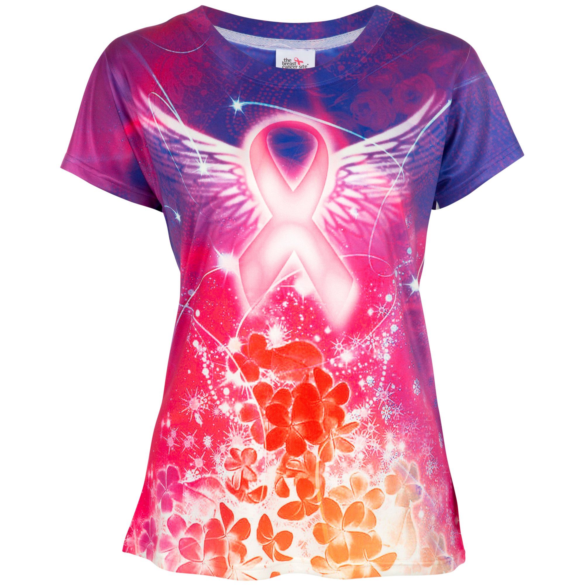 Spirit Wings Pink Ribbon Tee