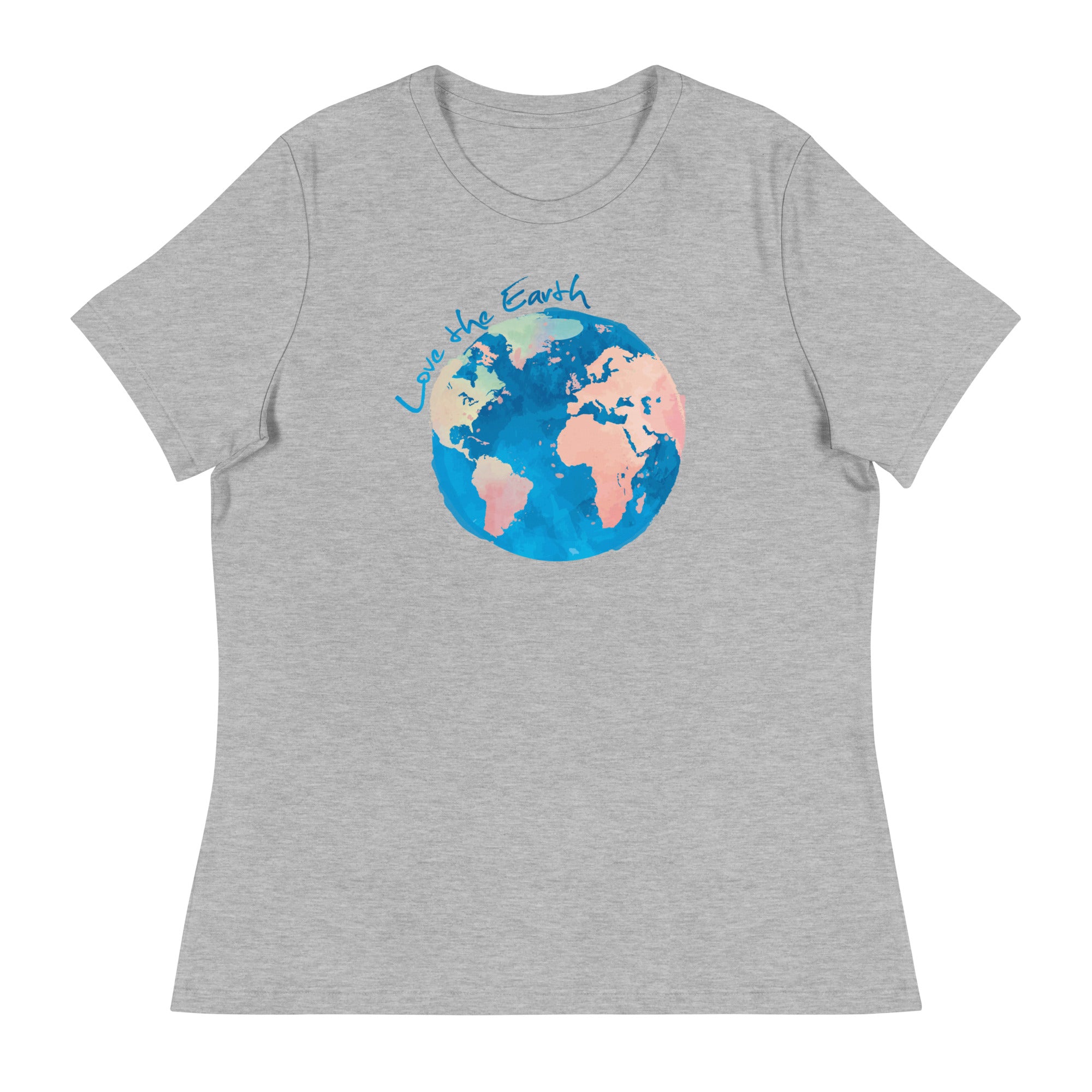 Watercolor Earth Women's Relaxed T-Shirt