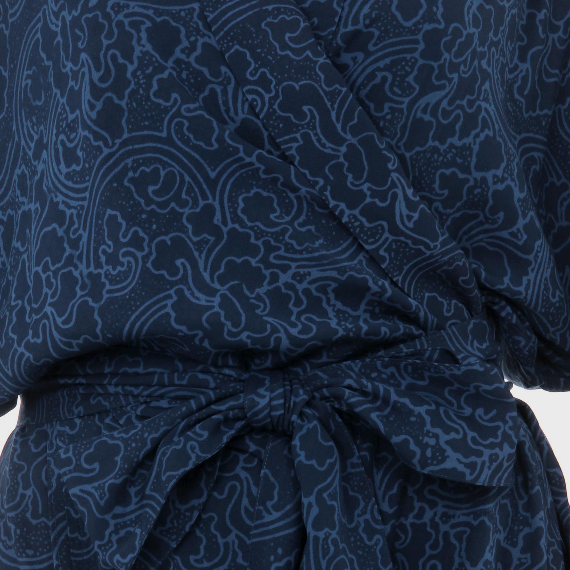 Kimono of Blue-Violet Orchids Robe