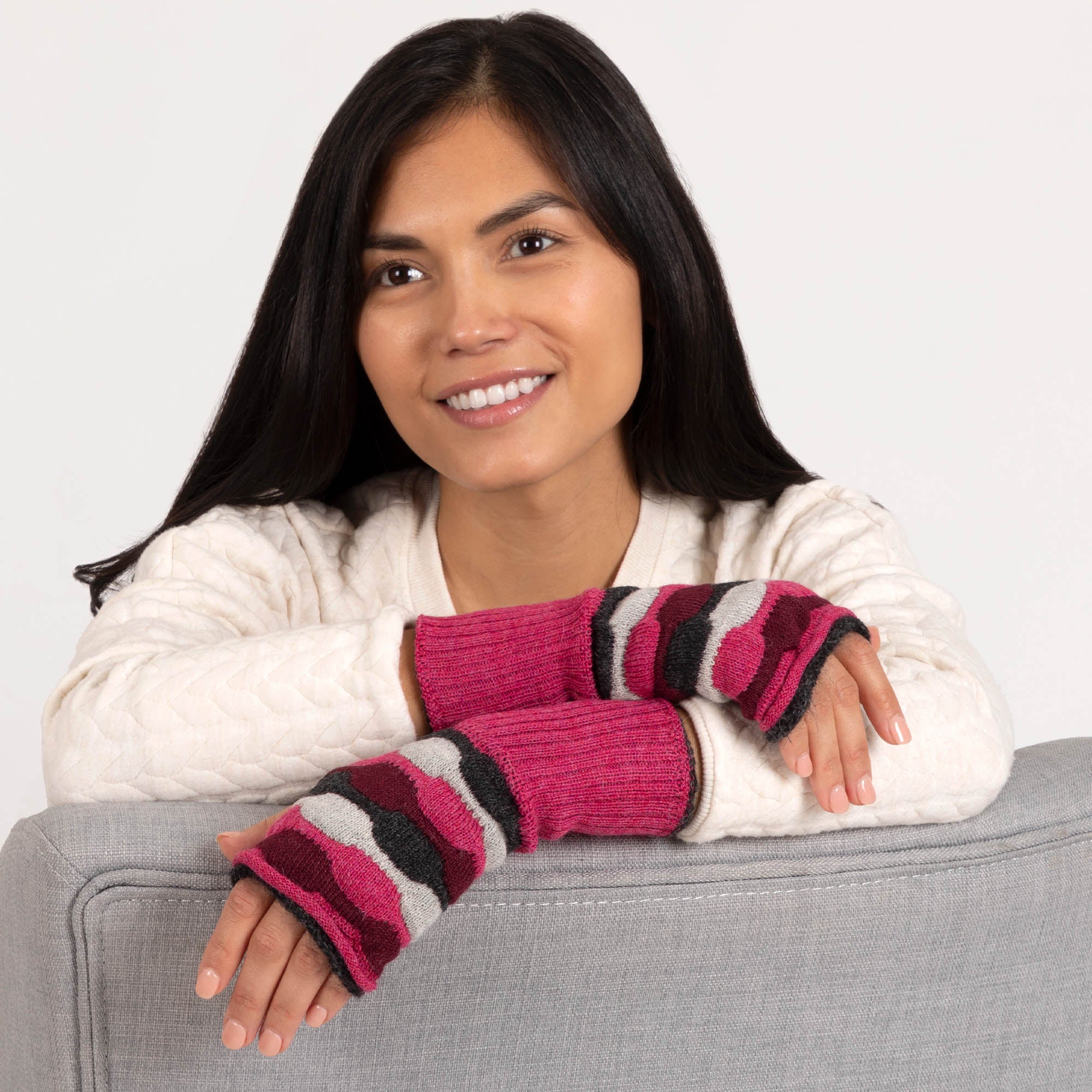 Slouchy Alpaca Fingerless Mittens