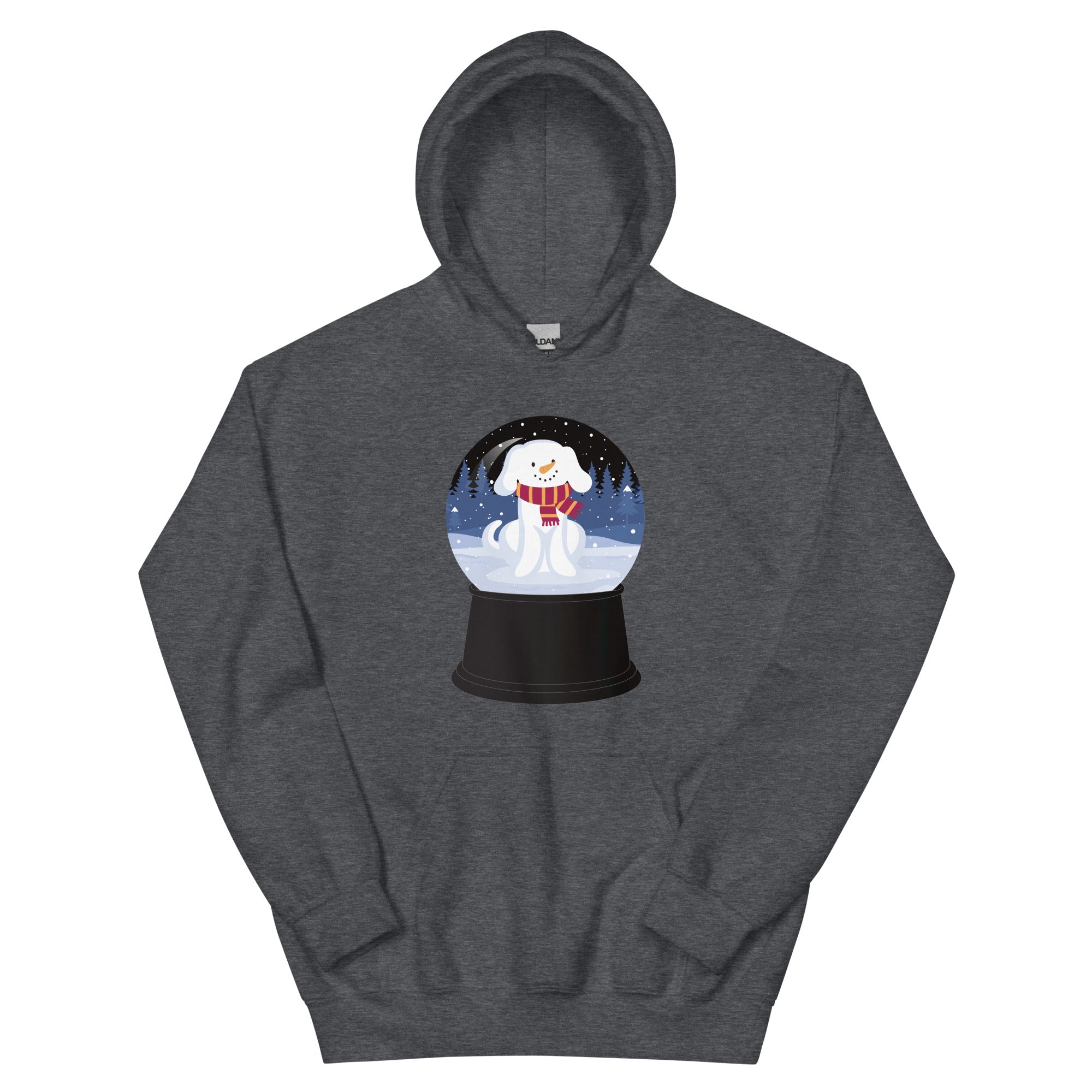 Snowman Puppy Snow Globe Hoodie