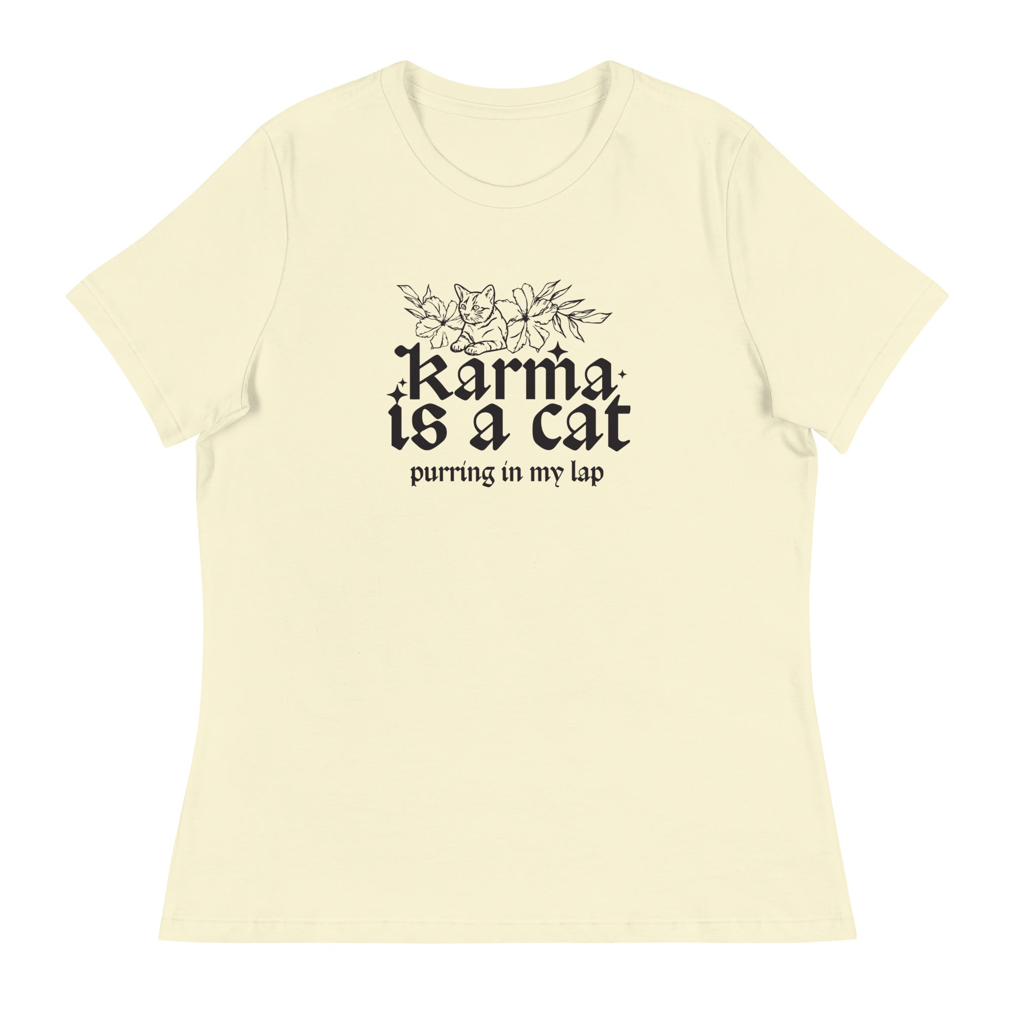 Karma is a Cat Women's Relaxed T-Shirt