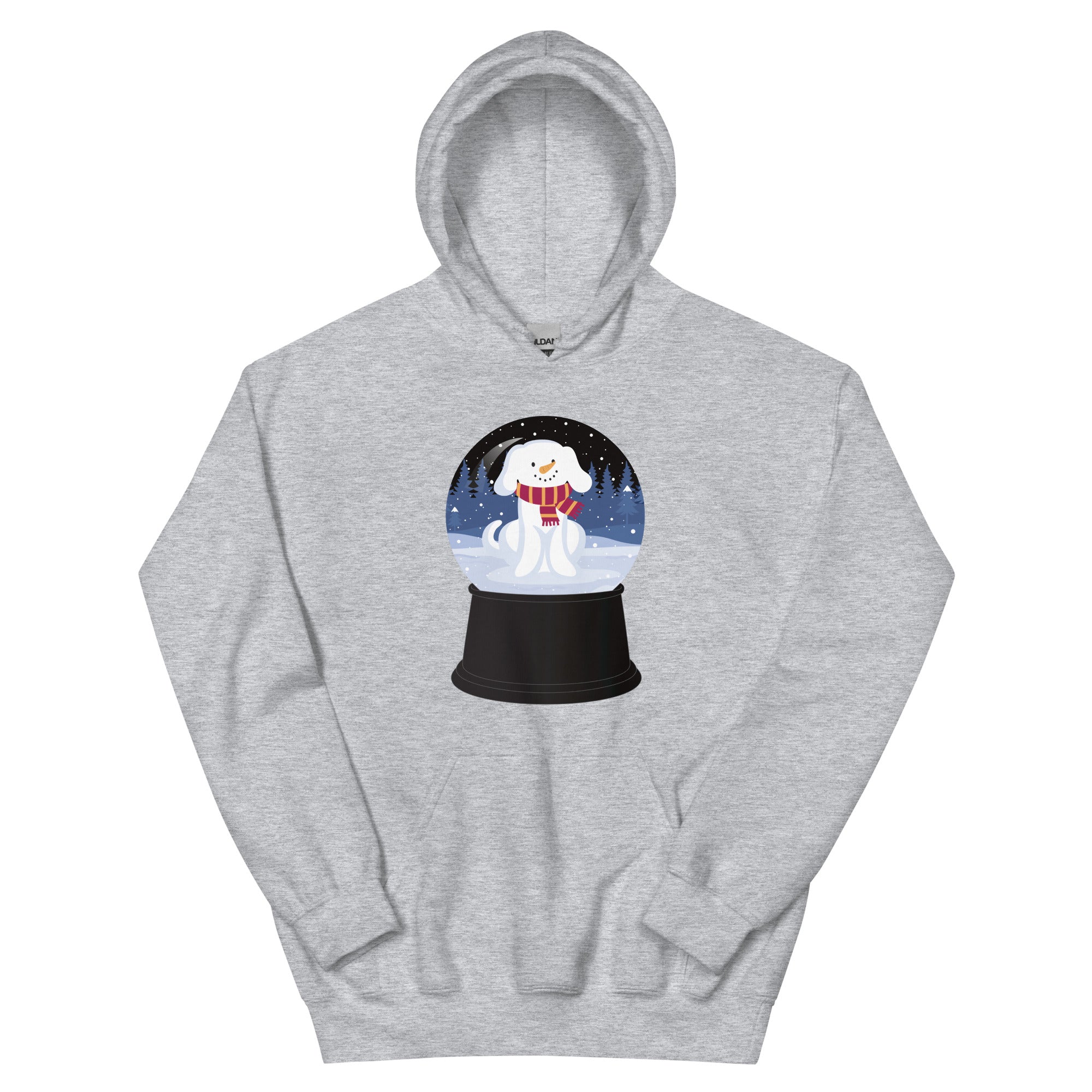 Snowman Puppy Snow Globe Hoodie